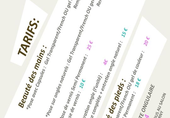 Image 1 du projet M Tes Ongles - Flyer